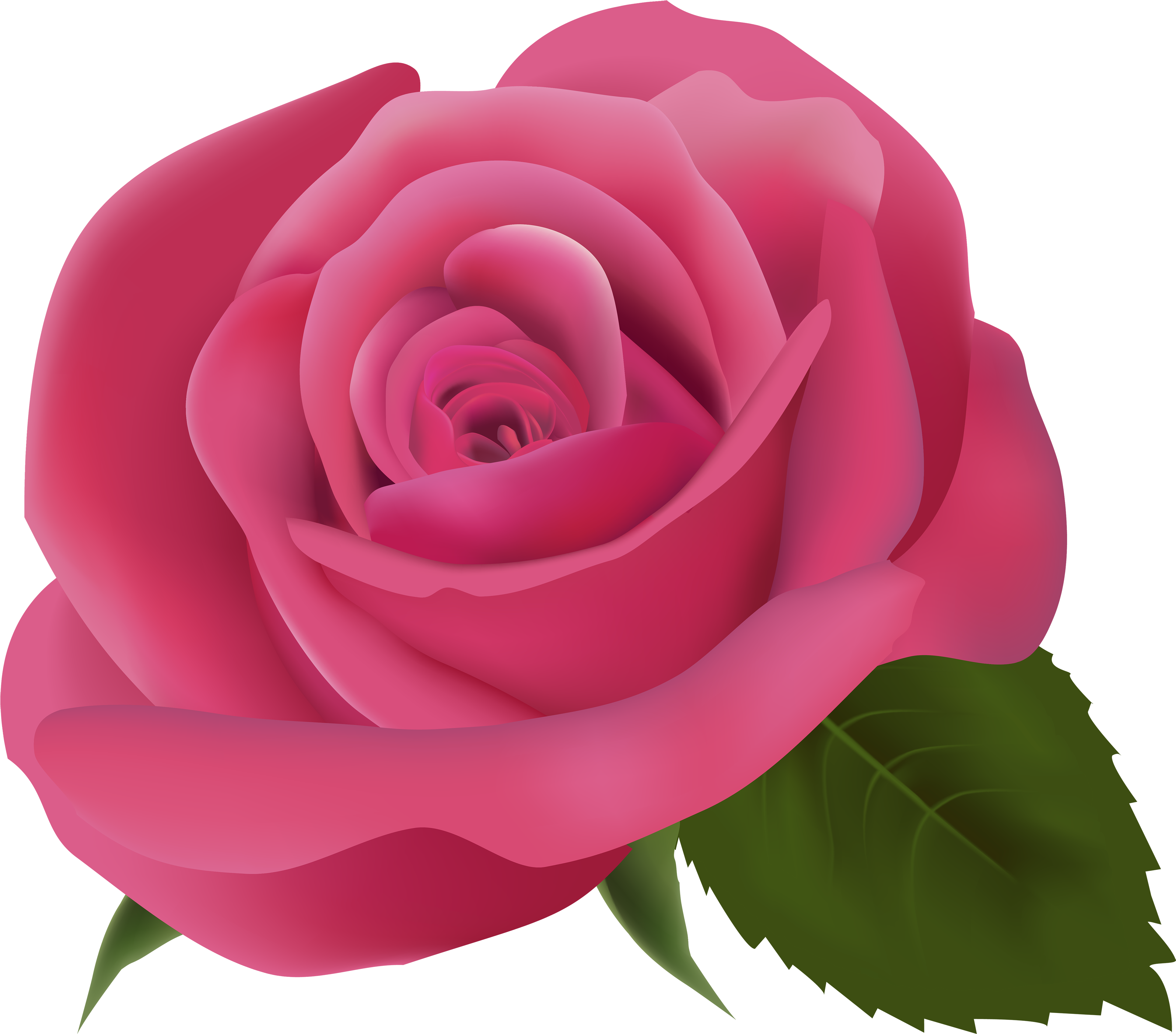 Clipart Bow Dark Pink Flower - Transparent Background Pink Flower Png, Png Download PNG with transparent background