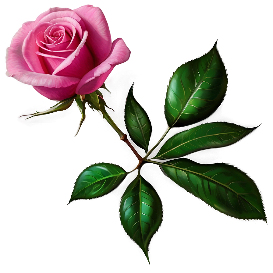Vibrant Pink Rose PNG shl76 PNG with transparent background