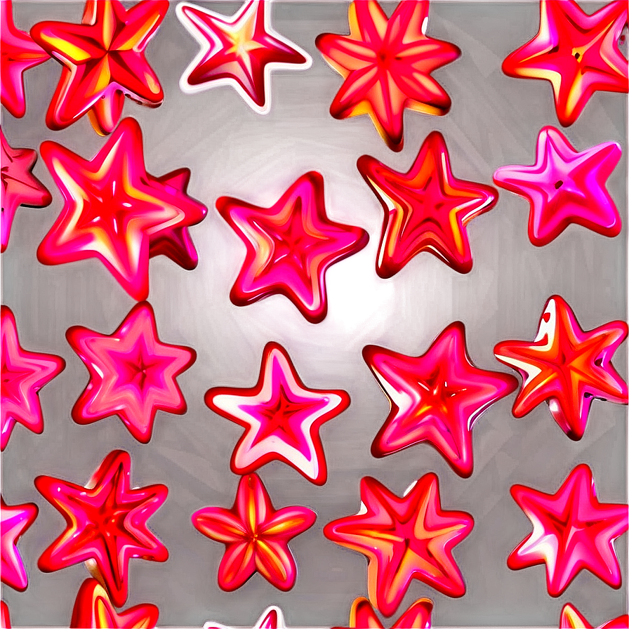 Vibrant Pink Stars Png Hrp31