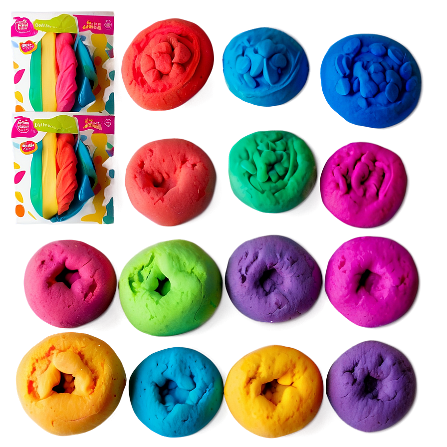 Vibrant Playdough Colors Png Xjv