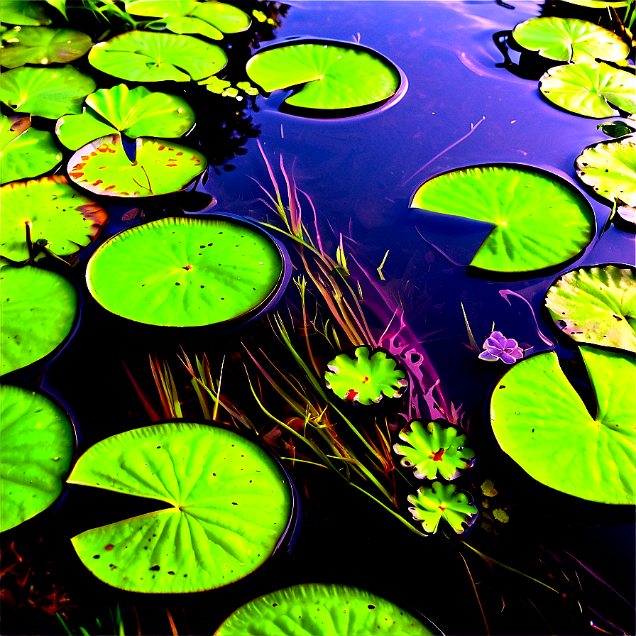 Vibrant Pond Vegetation Png 66