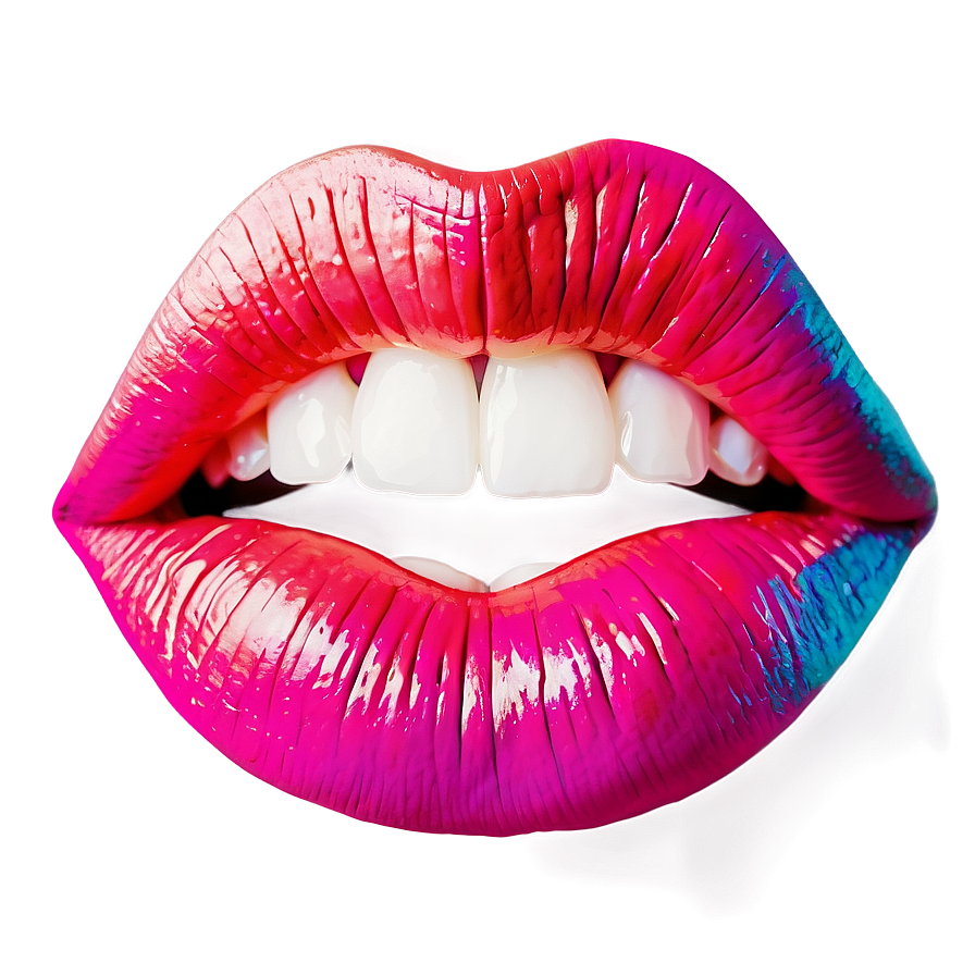 Vibrant Pop Art Lips Png 06242024