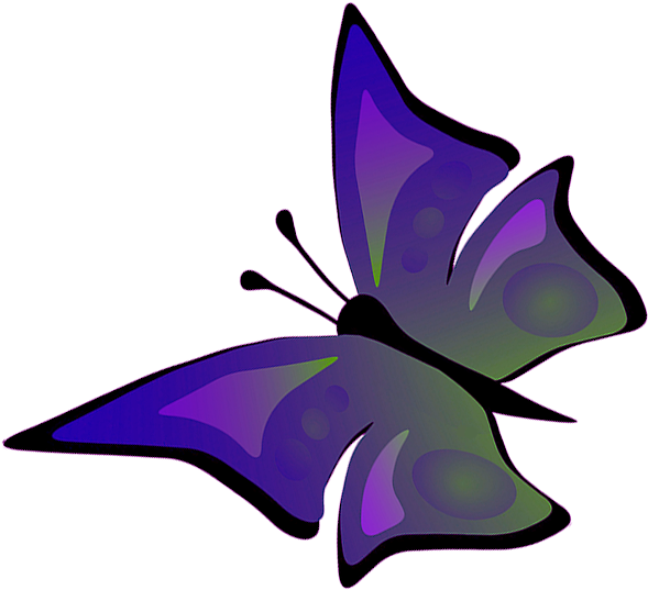 Vibrant Purple Butterfly Graphic