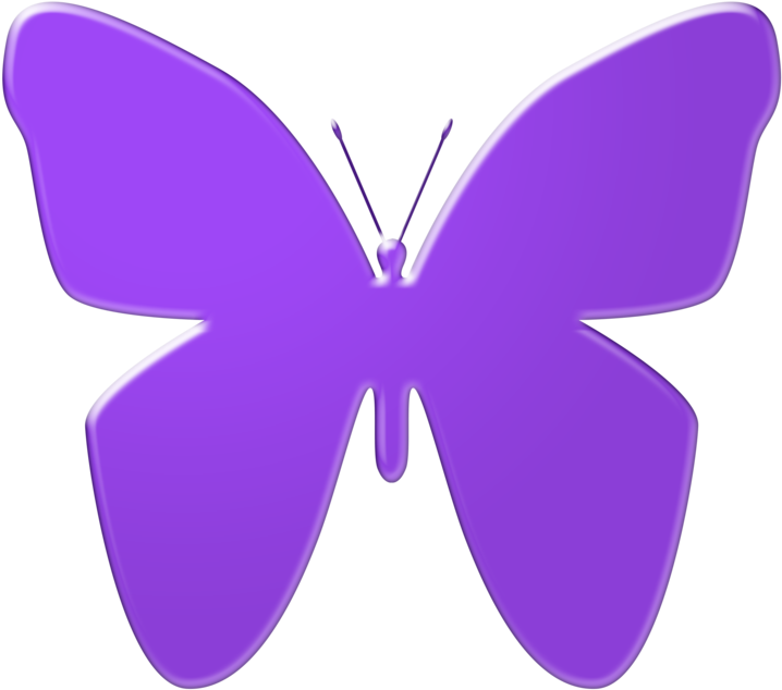 Vibrant Purple Butterfly Graphic PNG with transparent background