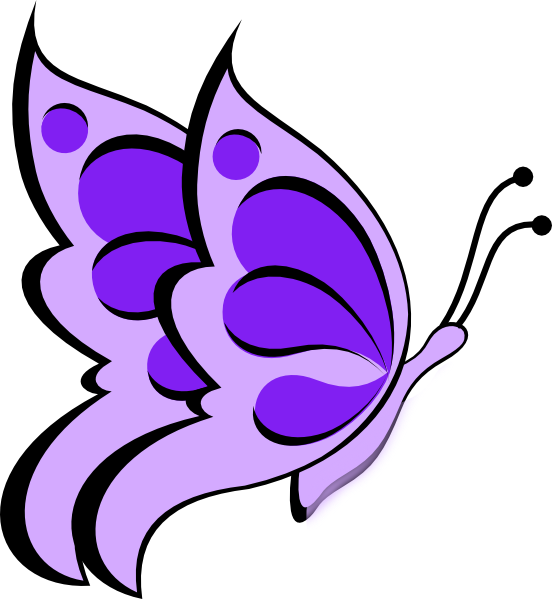 Vibrant Purple Butterfly Illustration PNG with transparent background