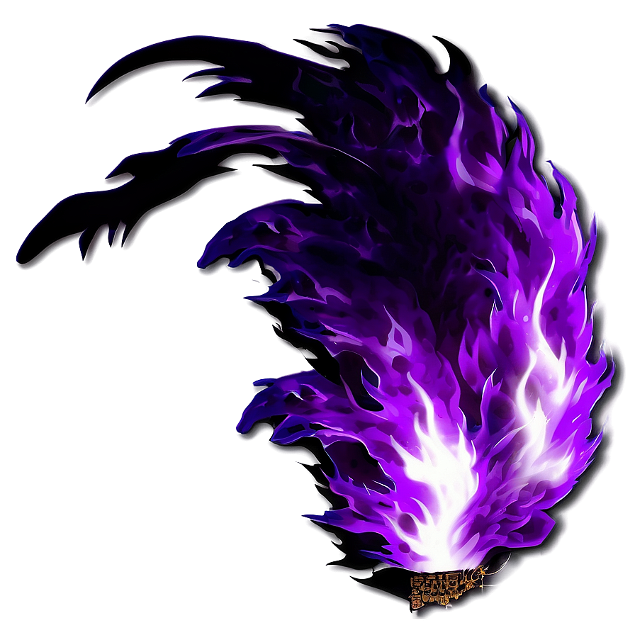 Vibrant Purple Fire Png 84