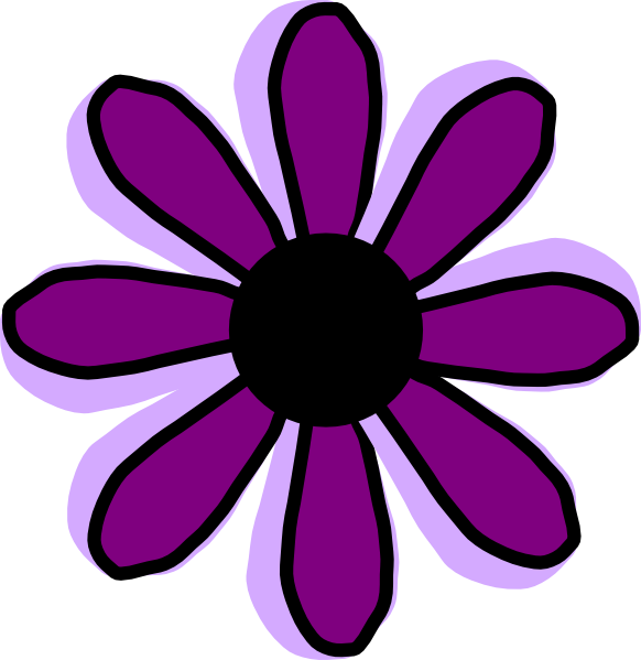 Free Purple Flower Clipart - Flowers Purple Clipart, HD Png Download PNG with transparent background