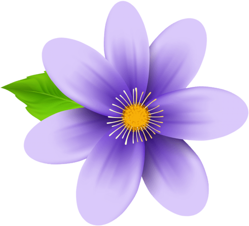 Purple Flowers Png - Clip Art Purple Flower, Transparent Png PNG with transparent background