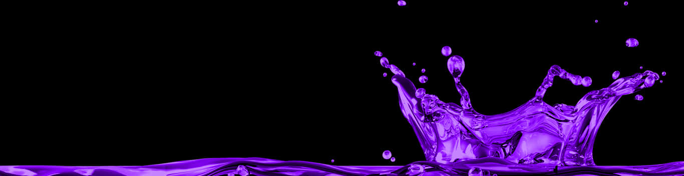 Vibrant Purple Liquid Splash