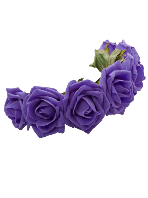 Transparent Purple Flower Crown - Purple Flower Crown Png, Png Download PNG with transparent background