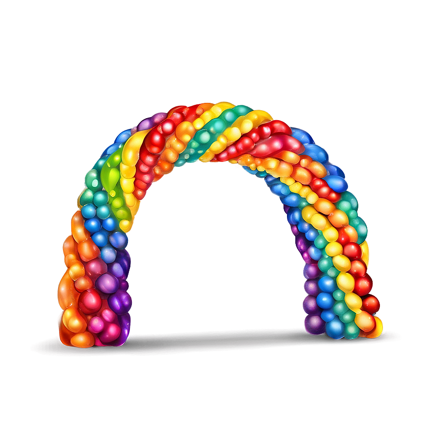 Vibrant Rainbow Arch PNG oli PNG with transparent background