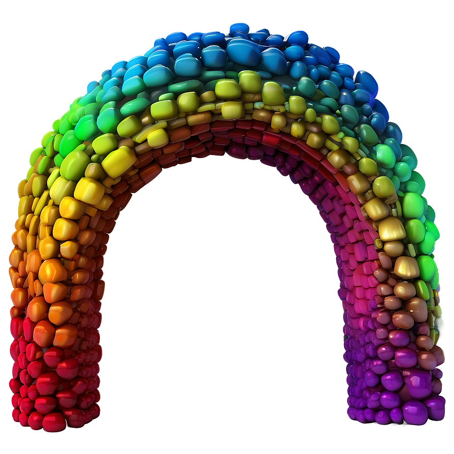 Vibrant Rainbow Spectrum Arch Png 06122024