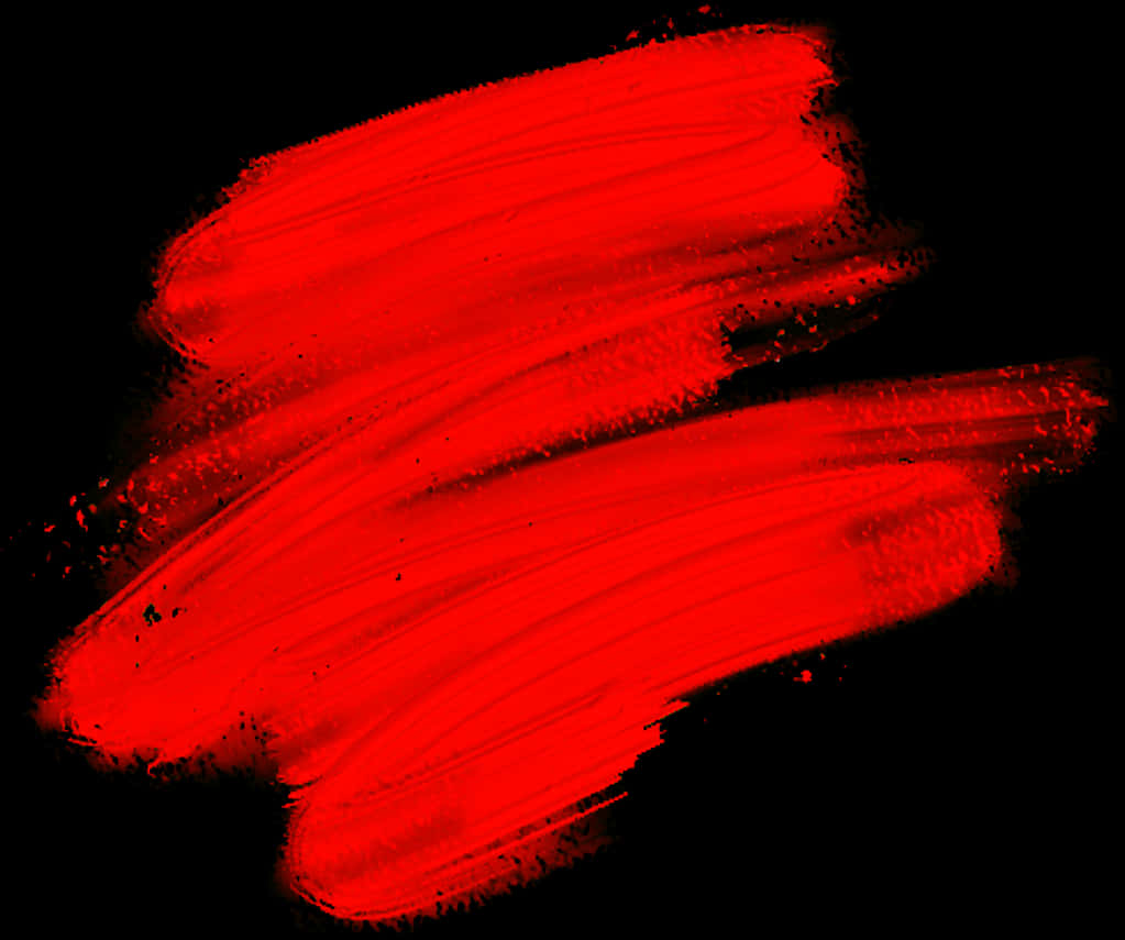 Vibrant Red Brush Stroke