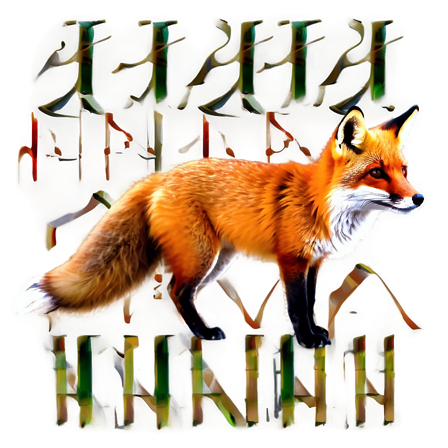 Vibrant Red Fox Png 06242024