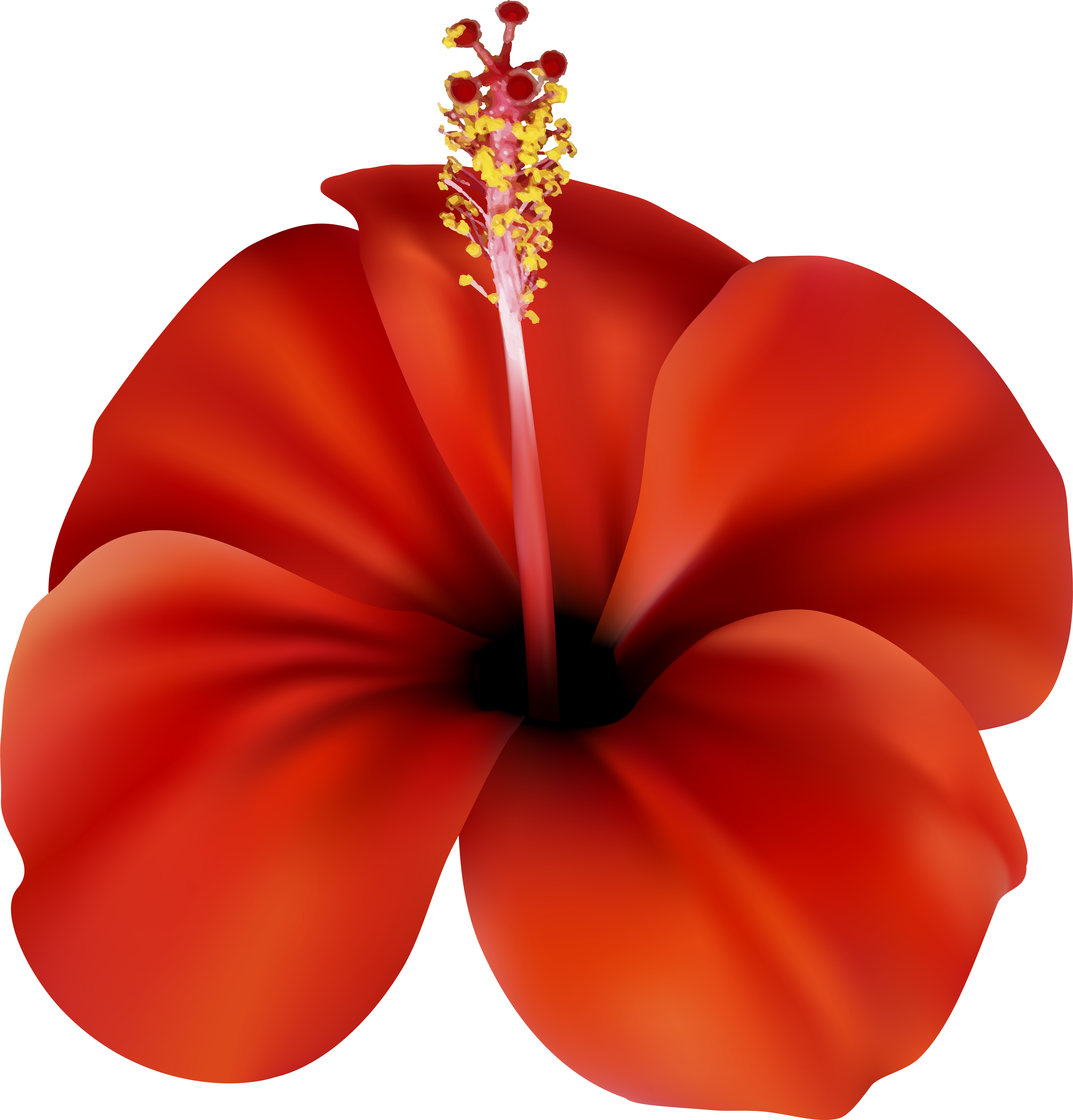 Red Flower Png Clip Art, Transparent Png PNG image with a transparent background, free high-resolution download