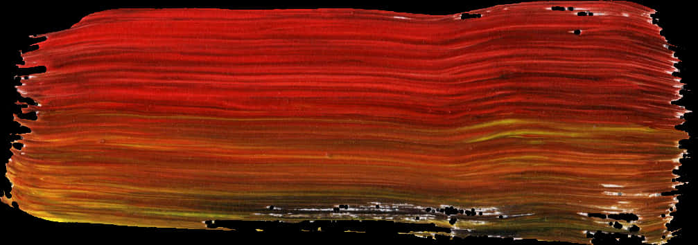 Vibrant Red Paint Brush Stroke 1007x354 PNG image with a transparent background, free high-resolution download