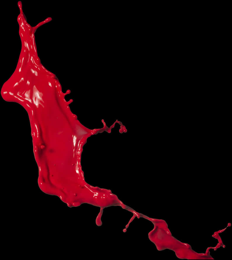 Vibrant_ Red_ Paint_ Splash PNG image with a transparent background, free high-resolution download