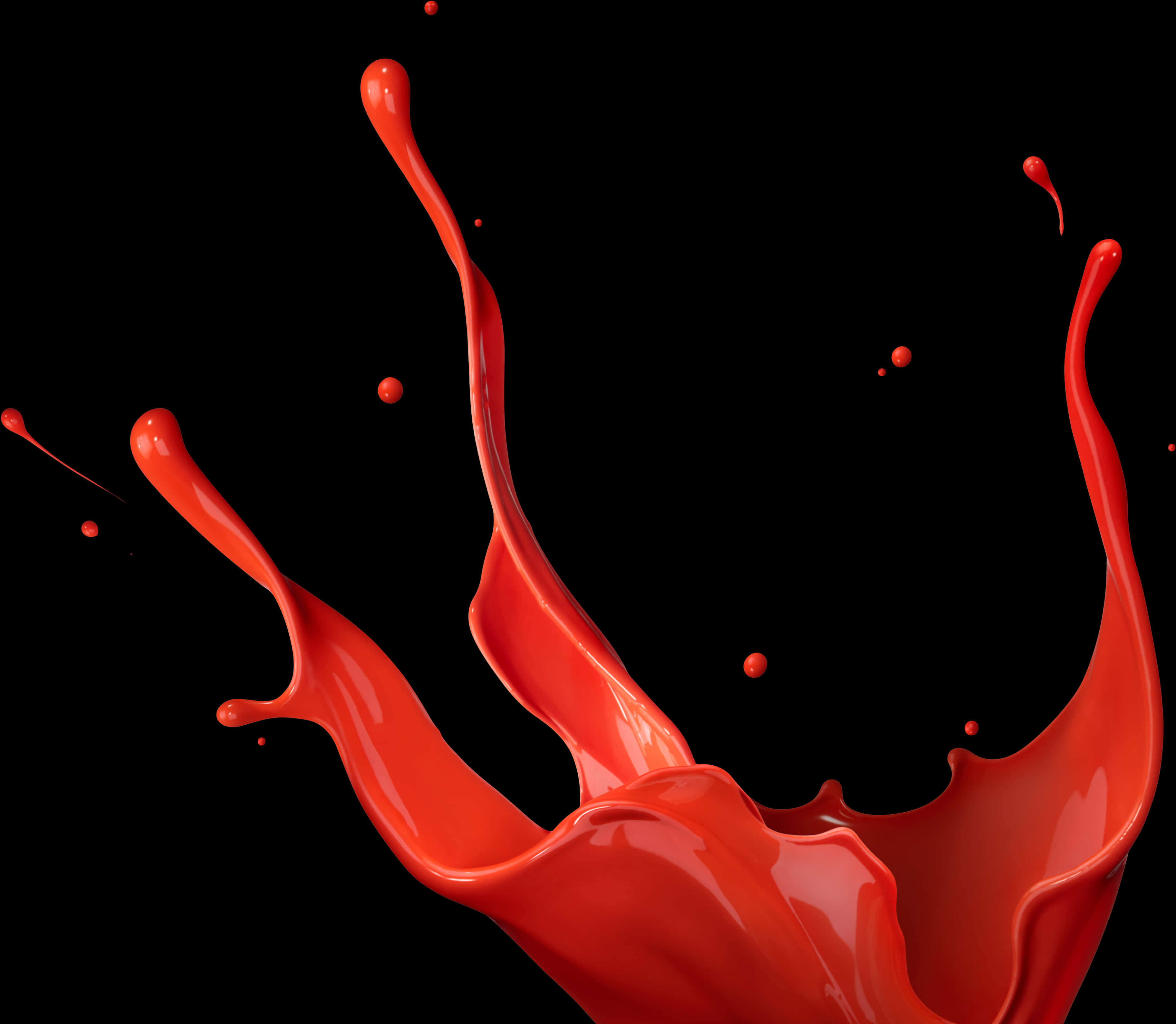 Vibrant_ Red_ Paint_ Splash