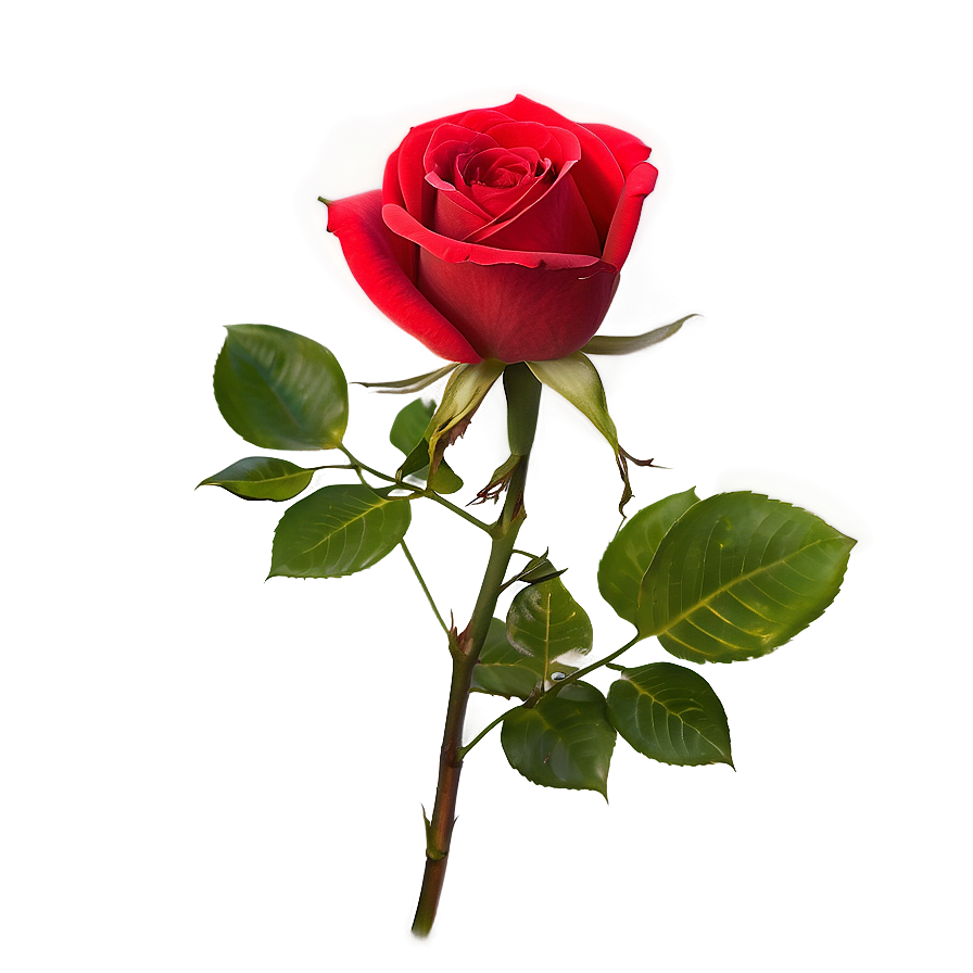 Vibrant Red Rose Png Txl81