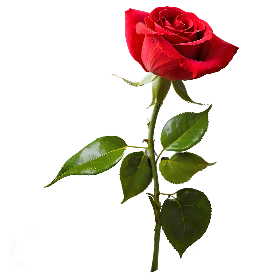 Vibrant Red Rose Png Vot3