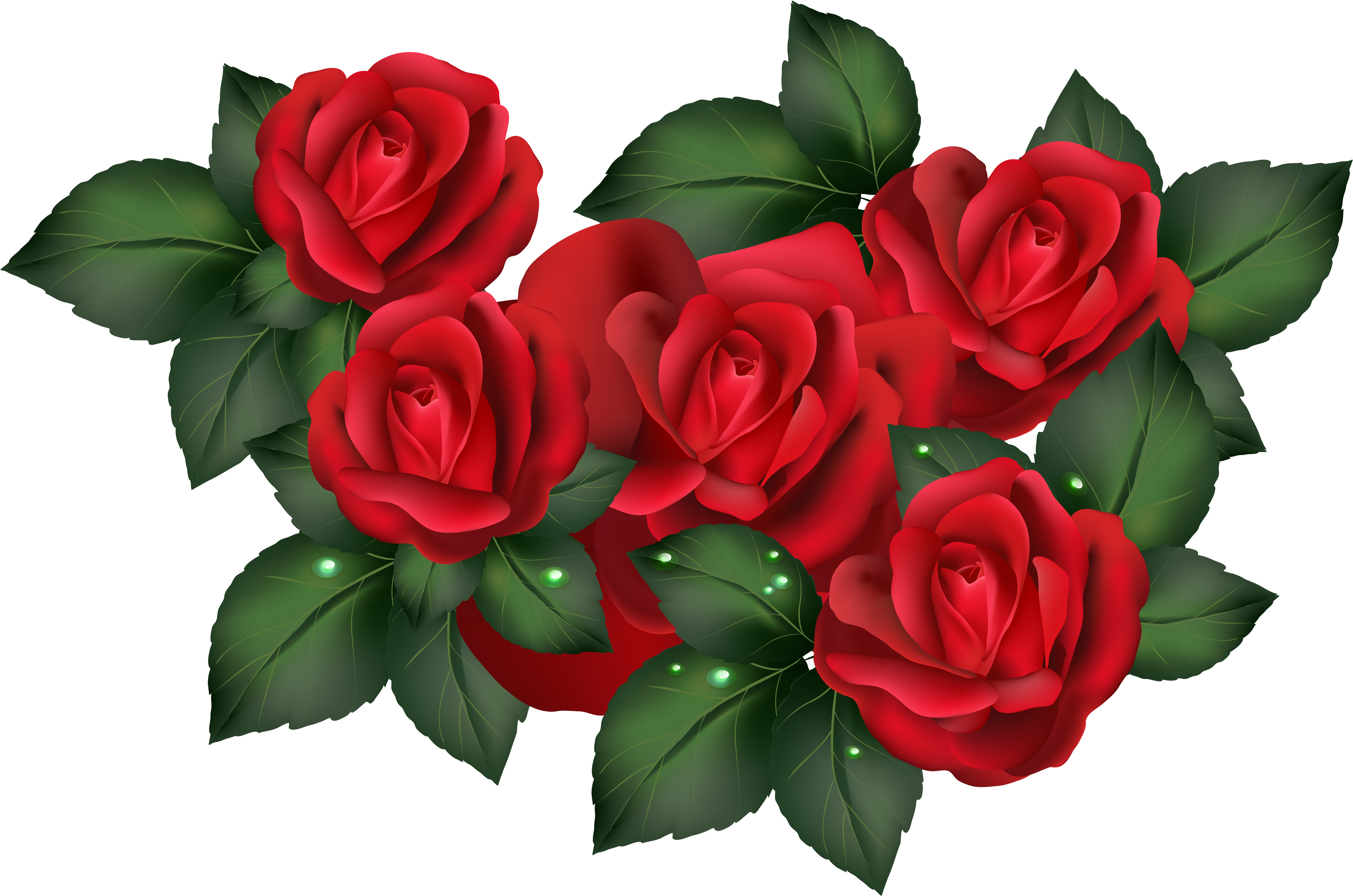 Vibrant Red Roses Cluster.png