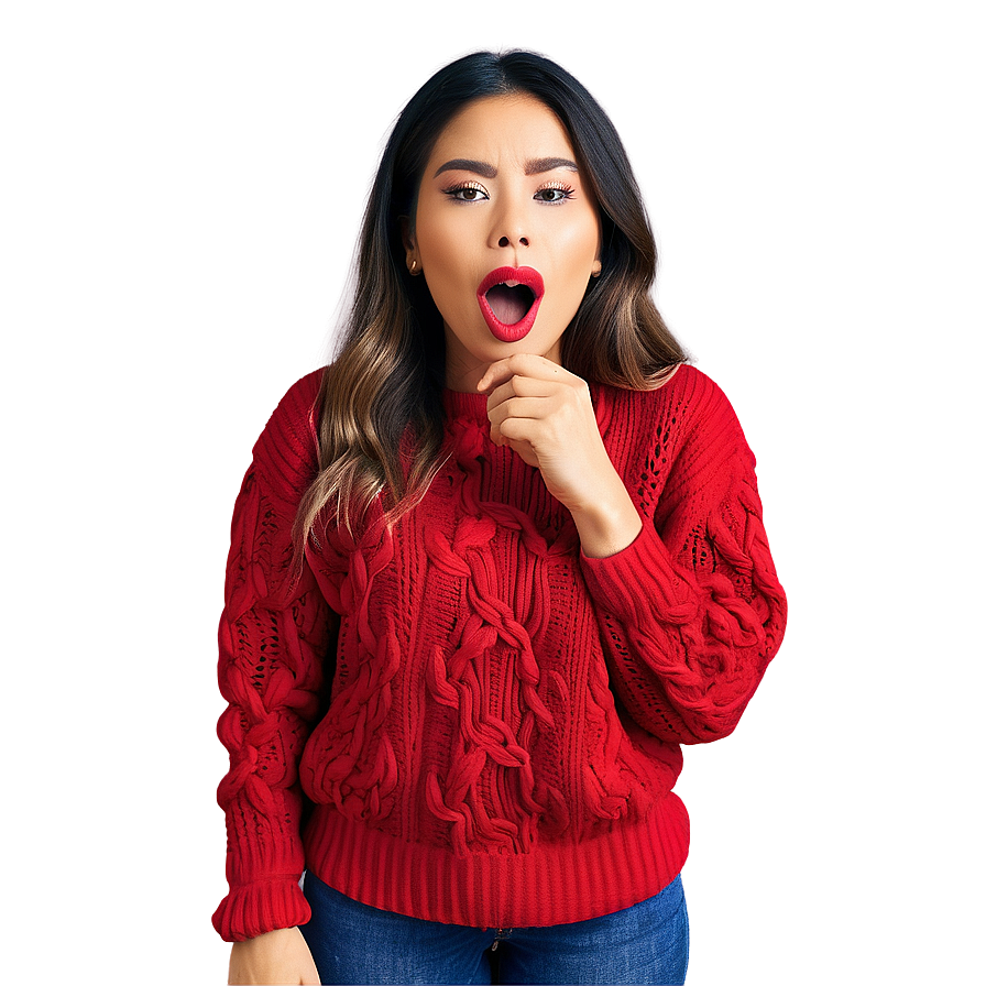 Vibrant Red Sweater Png Jip85