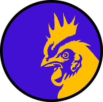 Vibrant Rooster Graphic PNG with transparent background
