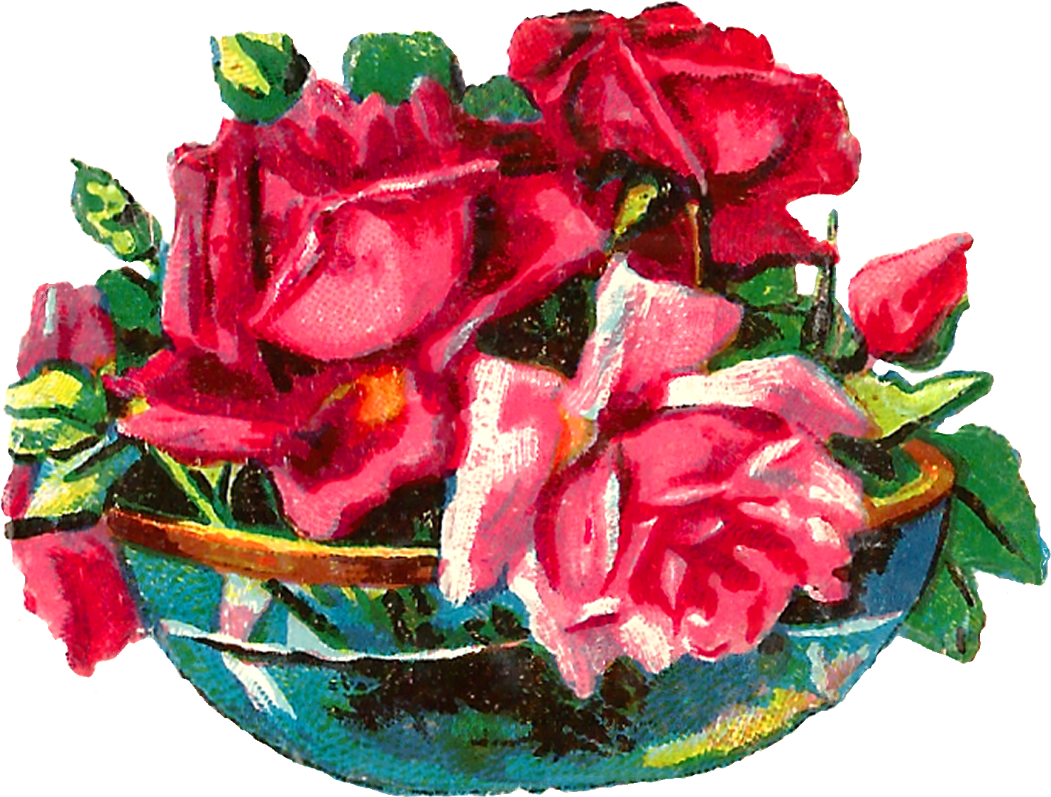 Vibrant_ Rose_ Bouquet_ Artwork