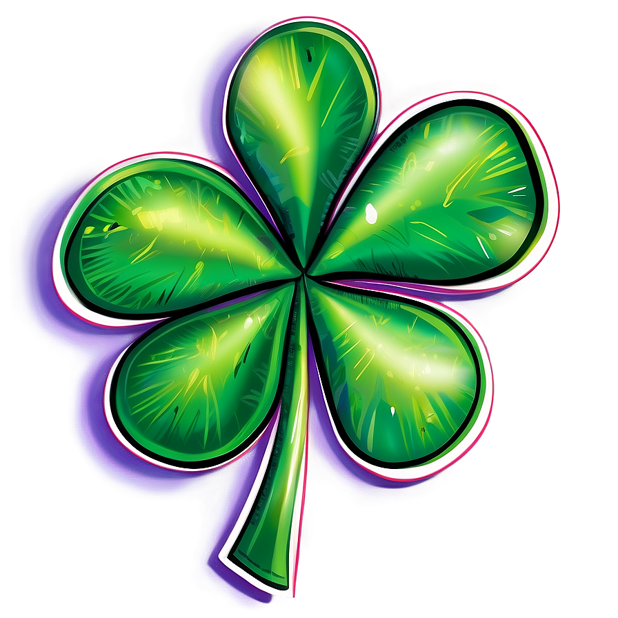 Vibrant Shamrock Clipart Png 05242024