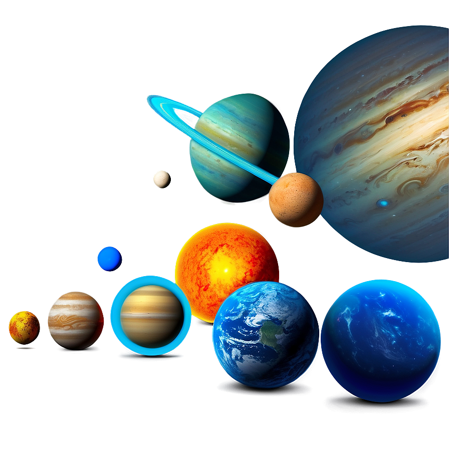 Vibrant Solar System Planets Png Nbo