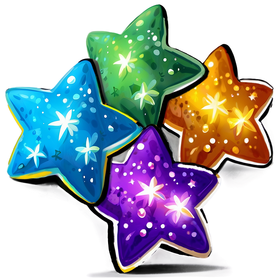 Vibrant Star Cute Png 55