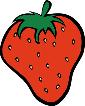 Vibrant Strawberry Graphic PNG with transparent background