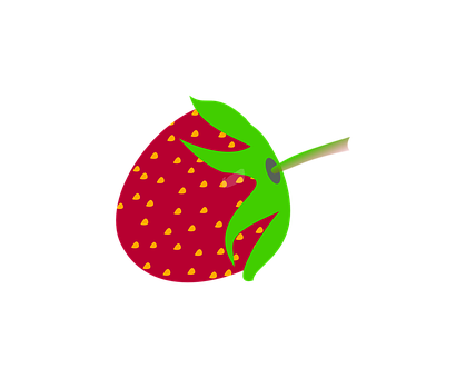 Vibrant Strawberry Illustration PNG with transparent background
