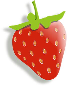 Vibrant Strawberry Illustration