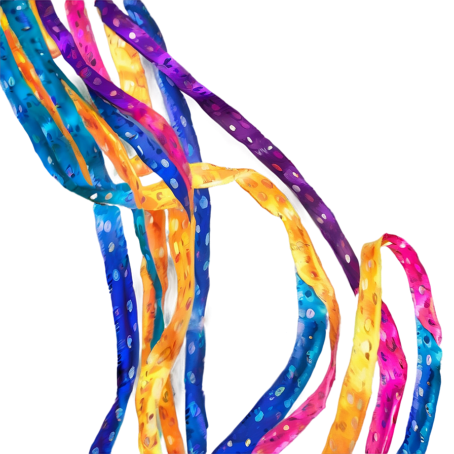 Vibrant Streamers PNG 05212024 PNG with transparent background