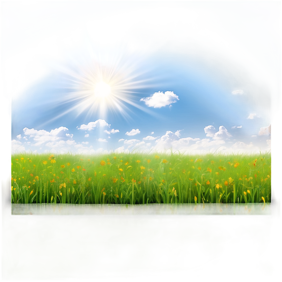 Vibrant Sunny Field PNG 06202024 PNG image with a transparent background, free high-resolution download