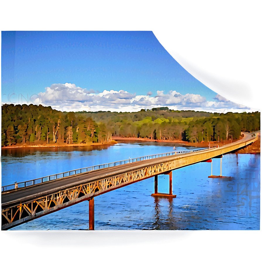 Vibrant Sunset Bridge PNG 05242024 PNG image with a transparent background, free high-resolution download
