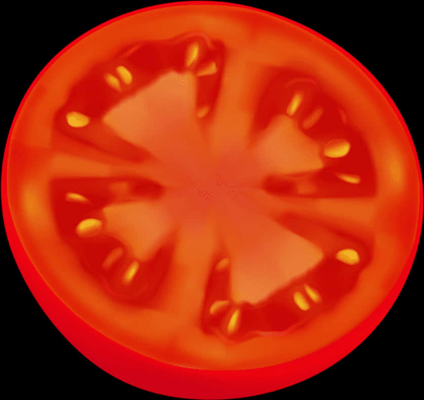 Circle Sliced Tomato Png Clip Art Image - Tomato Slice Clipart, Transparent Png PNG with transparent background