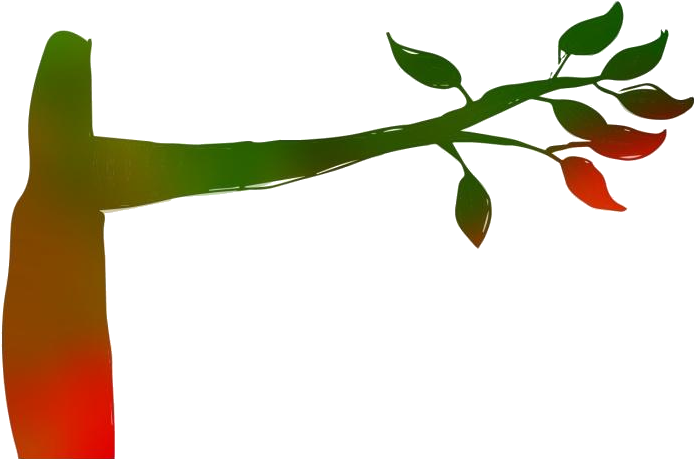 Vibrant Tree Branchwith Leaves PNG with transparent background