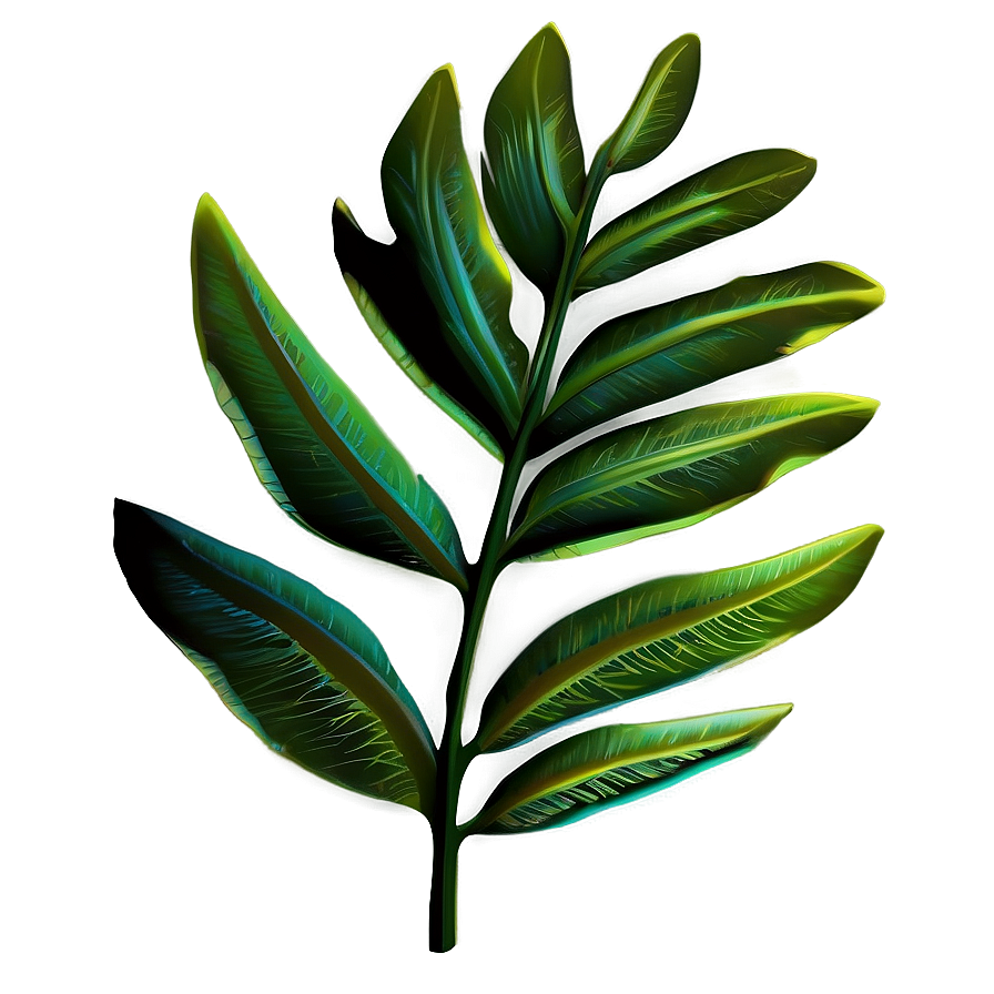 Vibrant Tropical Leaf Clipart Png 33