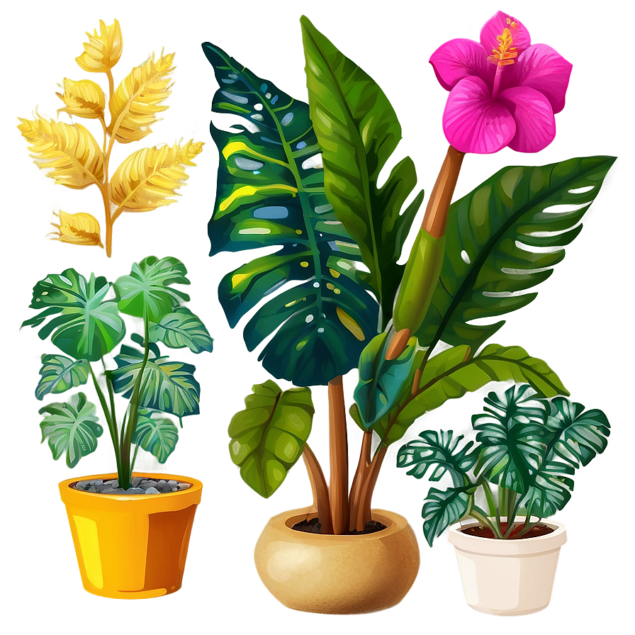 Vibrant Tropical Plants Png 55