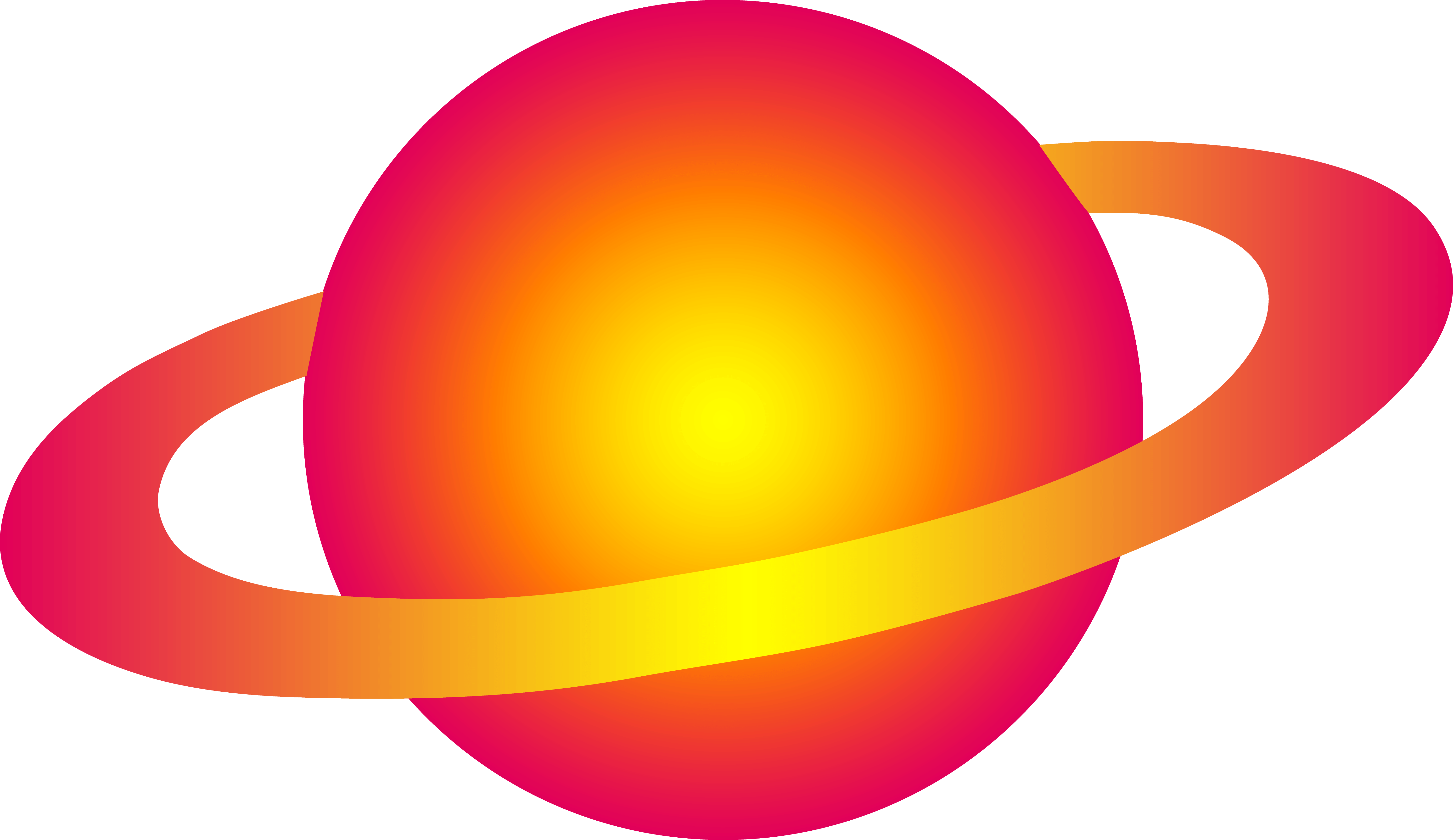 Vibrant Vector Saturn PNG image with a transparent background, free high-resolution download