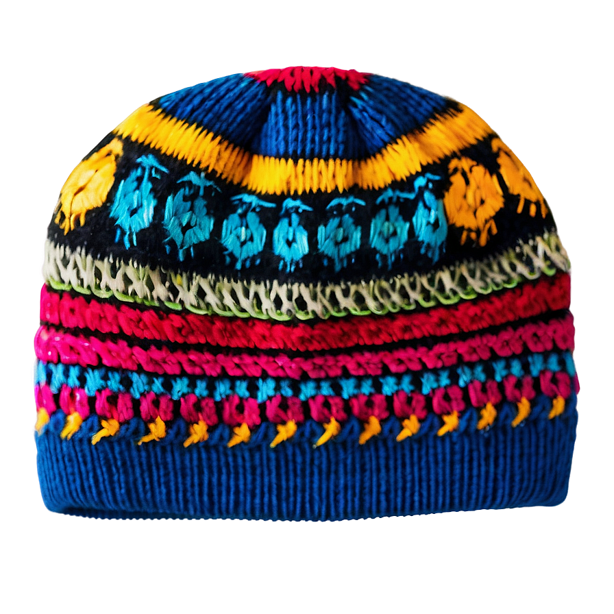 Vibrant Winter Beanie Png 06122024