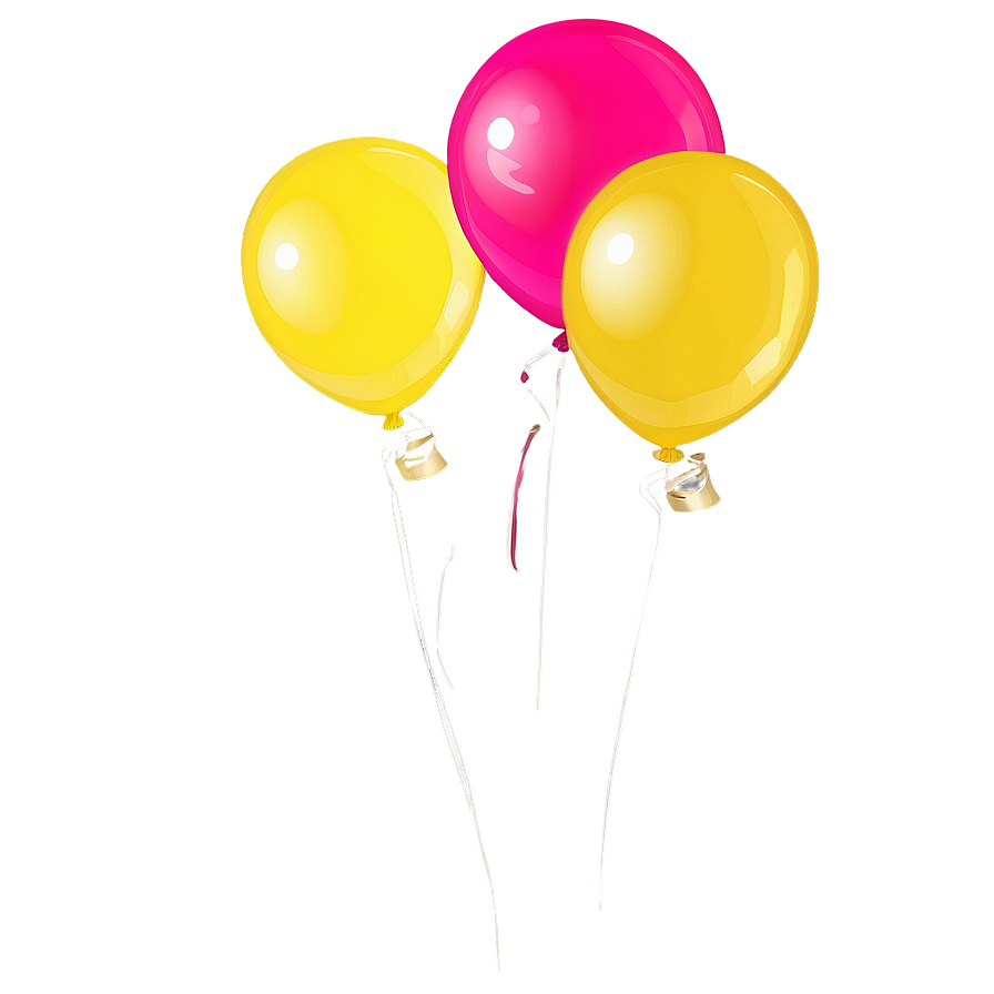 Vibrant Yellow Balloon Png 50