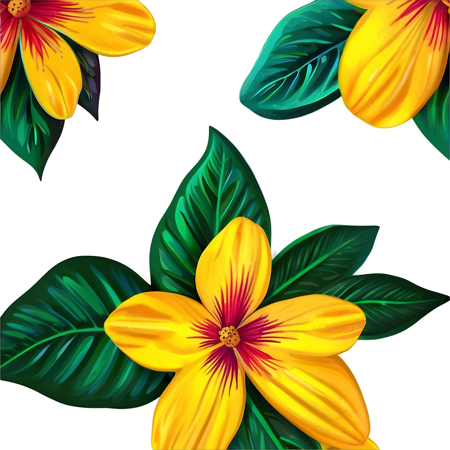 Vibrant Yellow Flowers Png 17