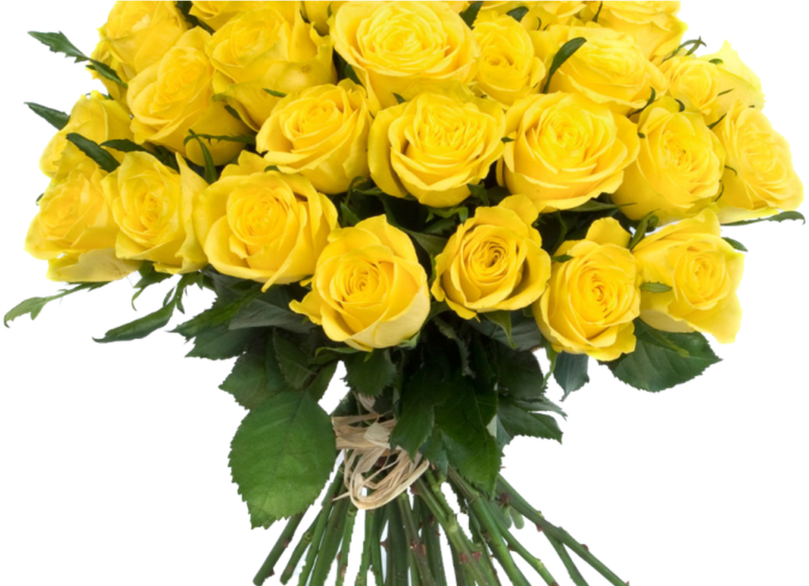 Vibrant Yellow Rose Bouquet