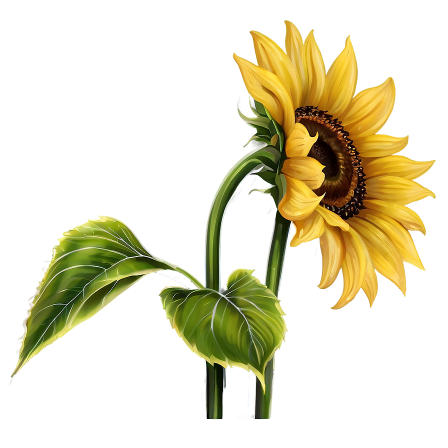 Vibrant Yellow Sunflower Png 77