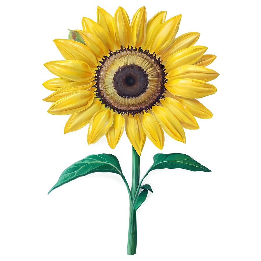 Vibrant Yellow Sunflower Png 93