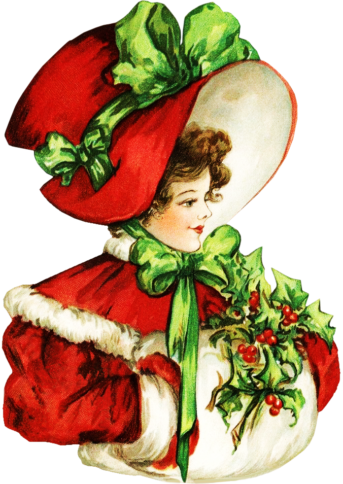 Png Victorian Woman Clipart - Clip Art Victorian Christmas, Transparent Png PNG with transparent background