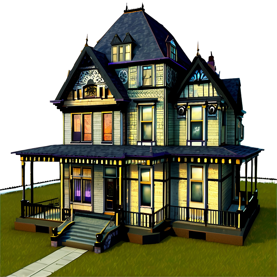 Victorian Houses PNG 05252024 PNG with transparent background